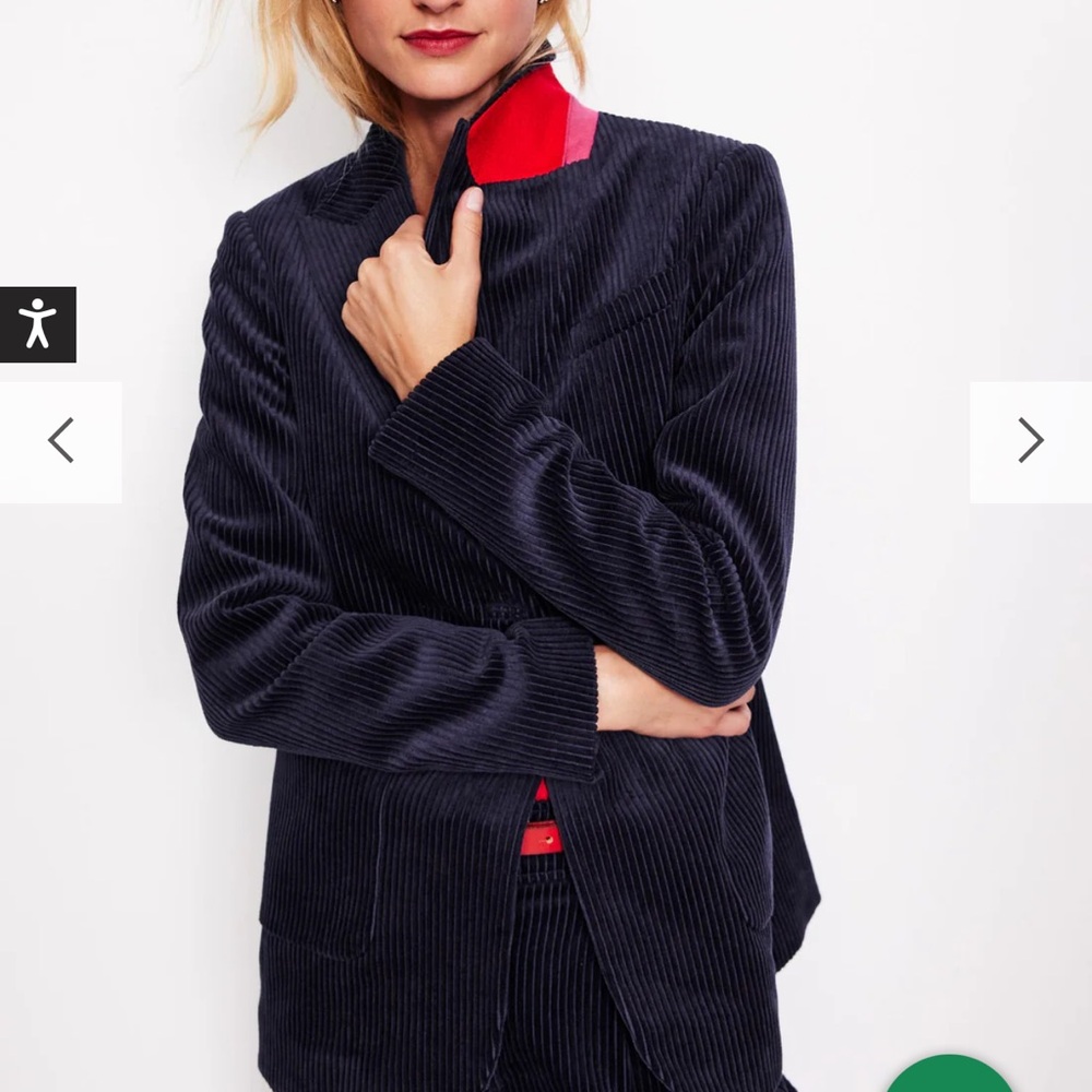 Boden Navy Corduroy Blazer